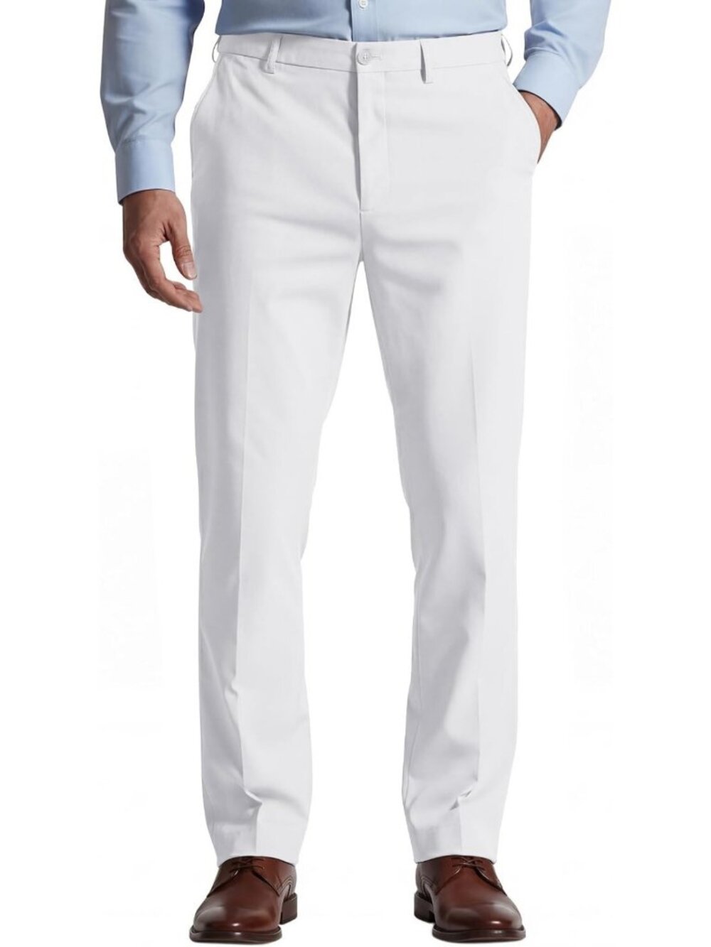 Men's Classic Dress Pants with Expandable Waist | Casual Slacks for Versatile